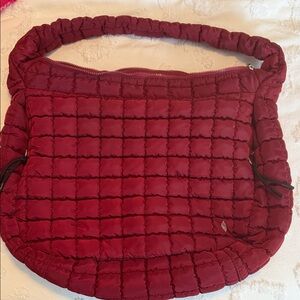 FP Movement by Free People Quilted Burgundy Shoulder Bag